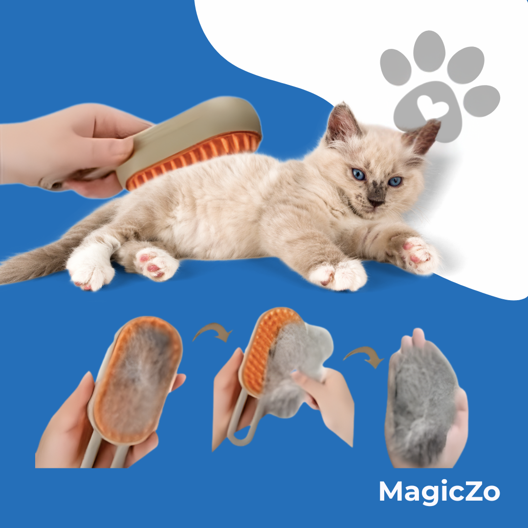 Brosse à micro-brume MagicZo™ - Le soin préféré des chiens et chats