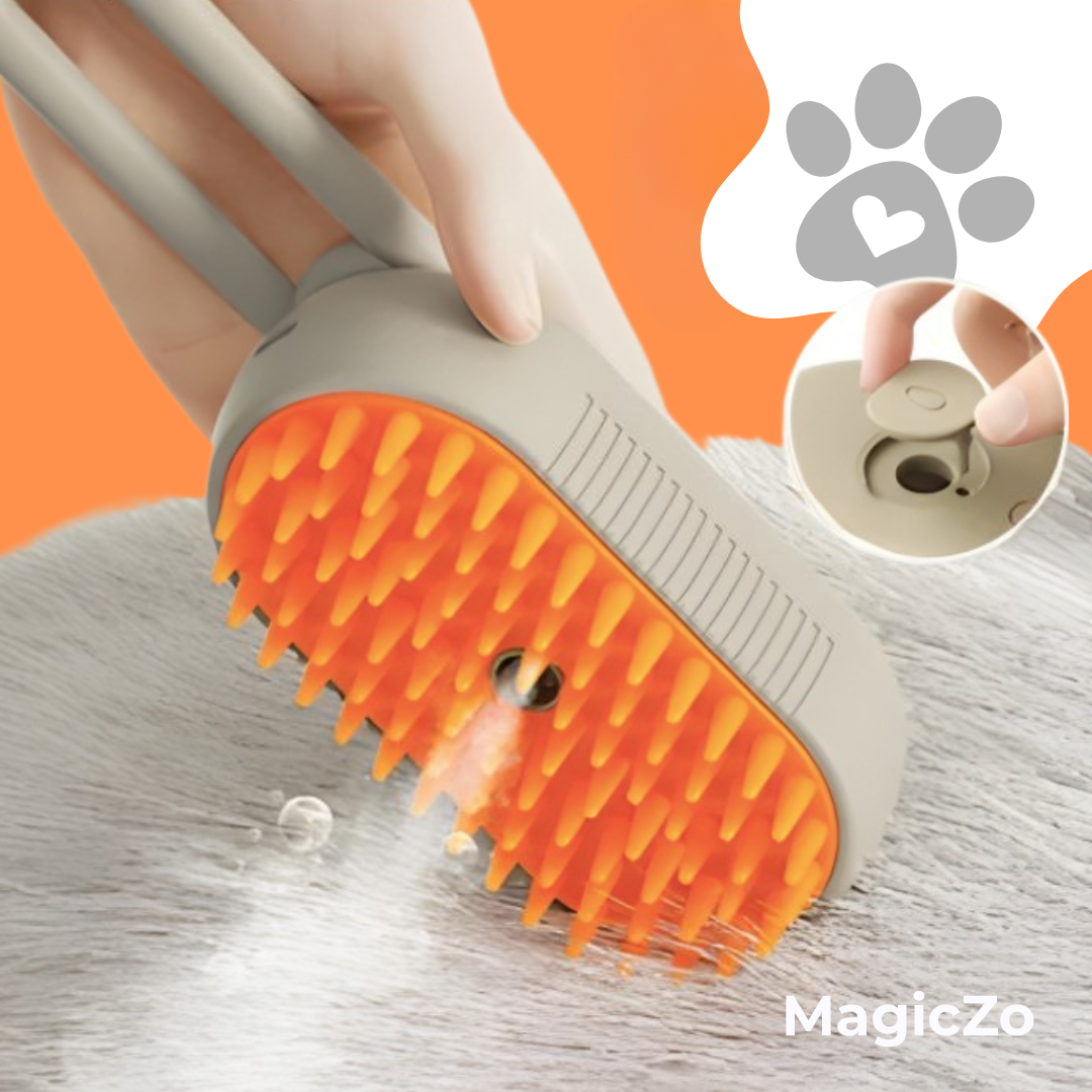 Brosse à micro-brume MagicZo™ - Le soin préféré des chiens et chats